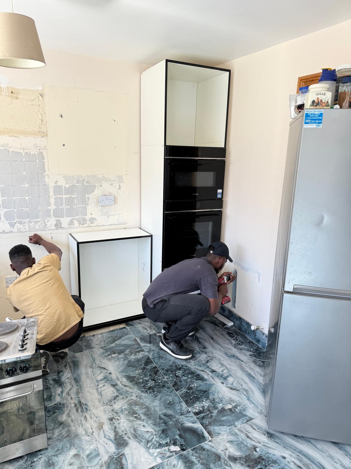 Kitchen Carcass Set-Out and Levelling