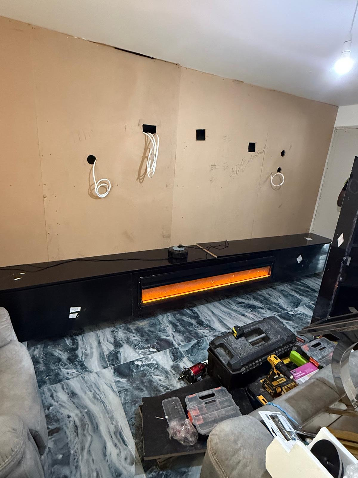 First Fix, Cabling and Plinth